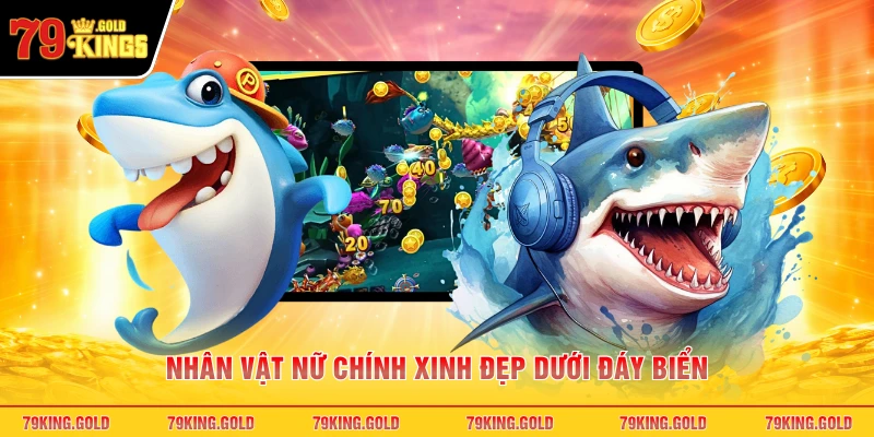 Nhân vật nữ chính xinh đẹp dưới đáy biển