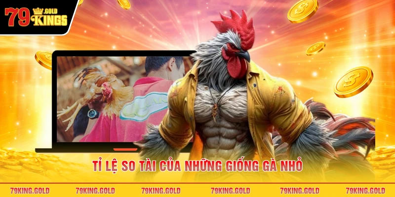 Tỉ lệ so tài của những giống gà nhỏ